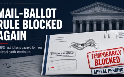 USPS Mail-Ballot Restrictions Blocked Again as Administration Appeals
