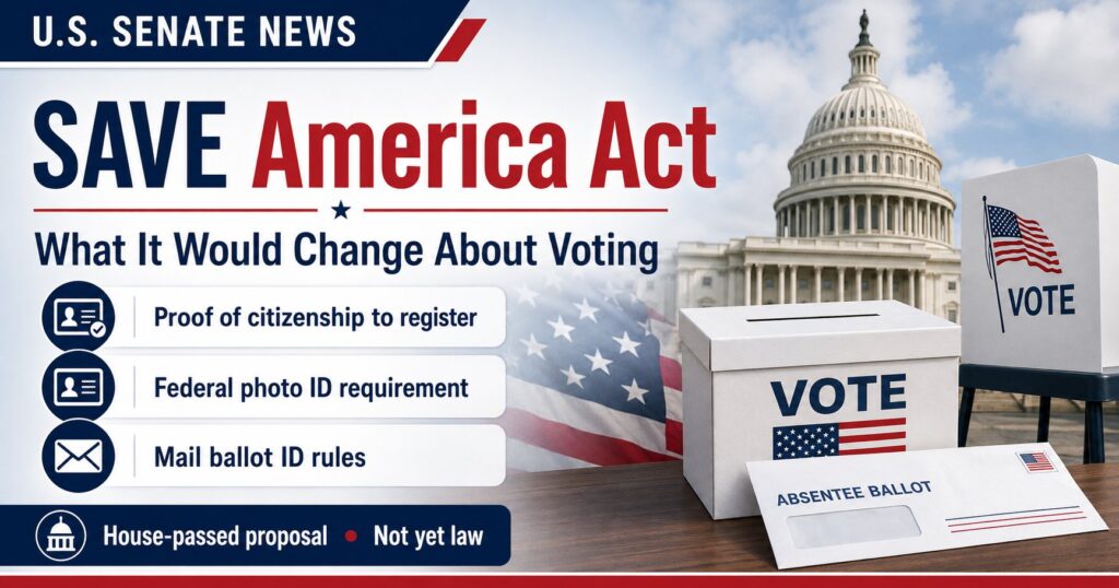 SAVE America Act: What It Would Change About Voting