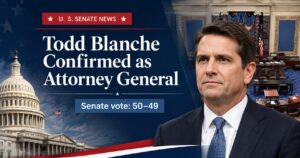 Senate Confirms Todd Blanche as Attorney General, 50-49