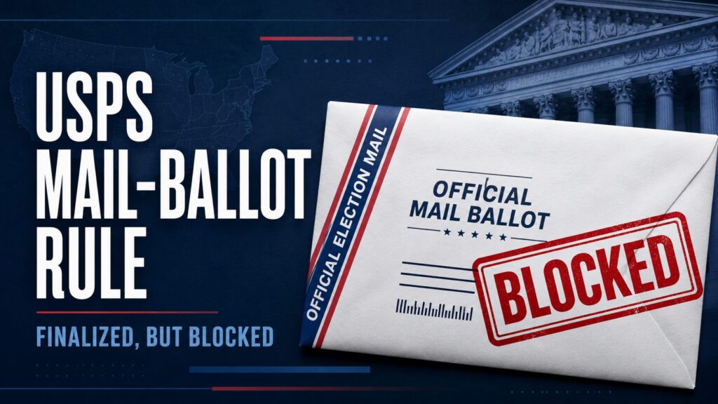 USPS Finalizes New Mail-Ballot Rules, but Enforcement Remains Blocked
