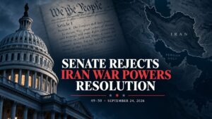 Senate Rejects Iran War Powers Resolution 49–50: What the Vote Means