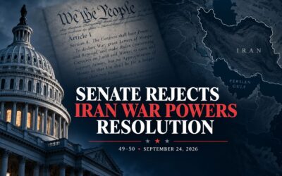 Senate Rejects Iran War Powers Resolution 49–50: What the Vote Means