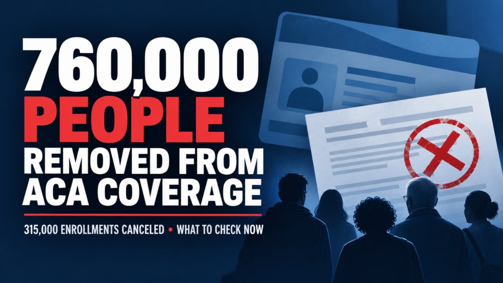 ACA Marketplace enrollment cancellation explainer: 760,000 people affected