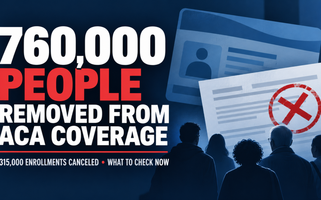 ACA Marketplace enrollment cancellation explainer: 760,000 people affected